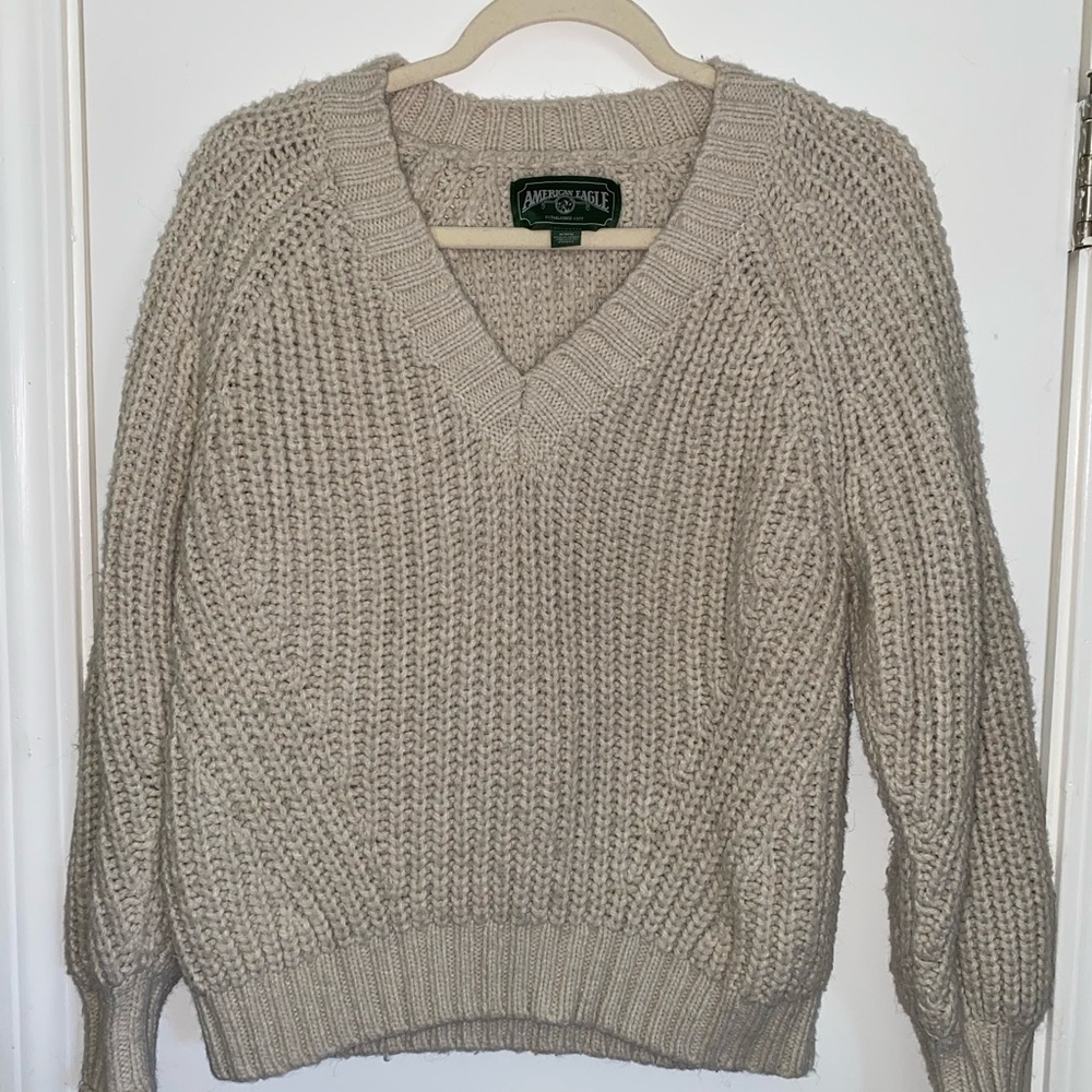 COPY - American Eagle Cream Knit Sweater
